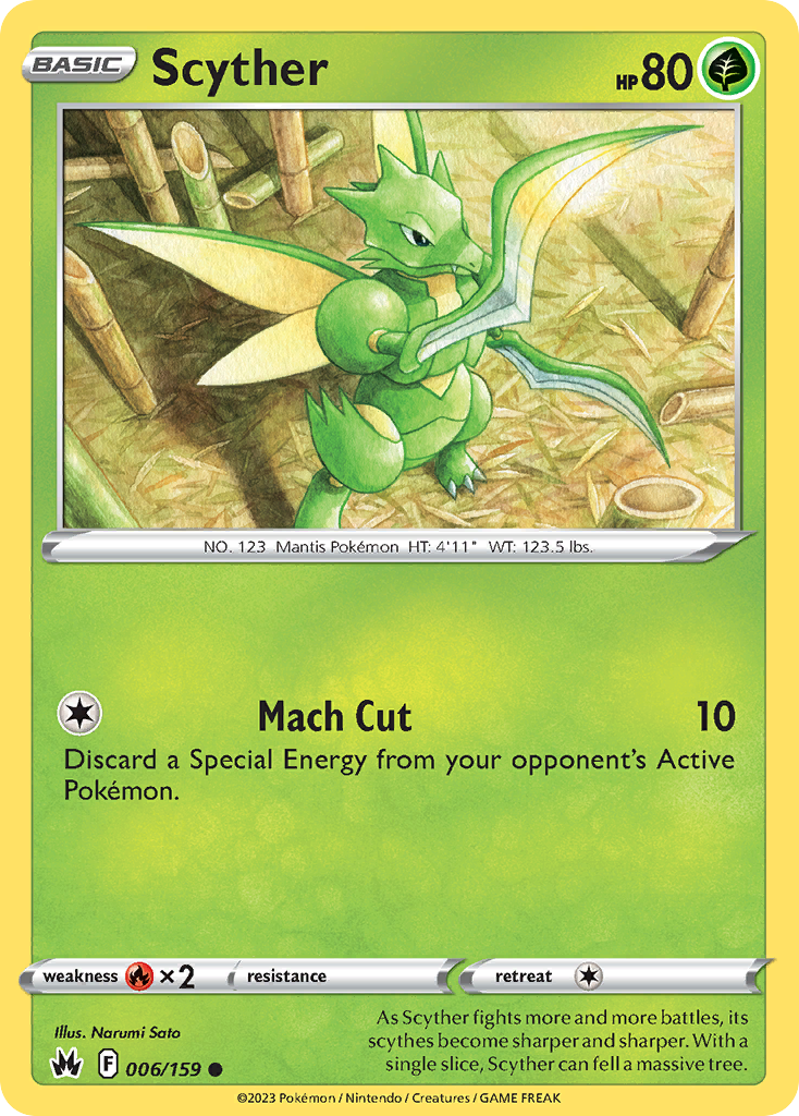 Scyther — illustrated card