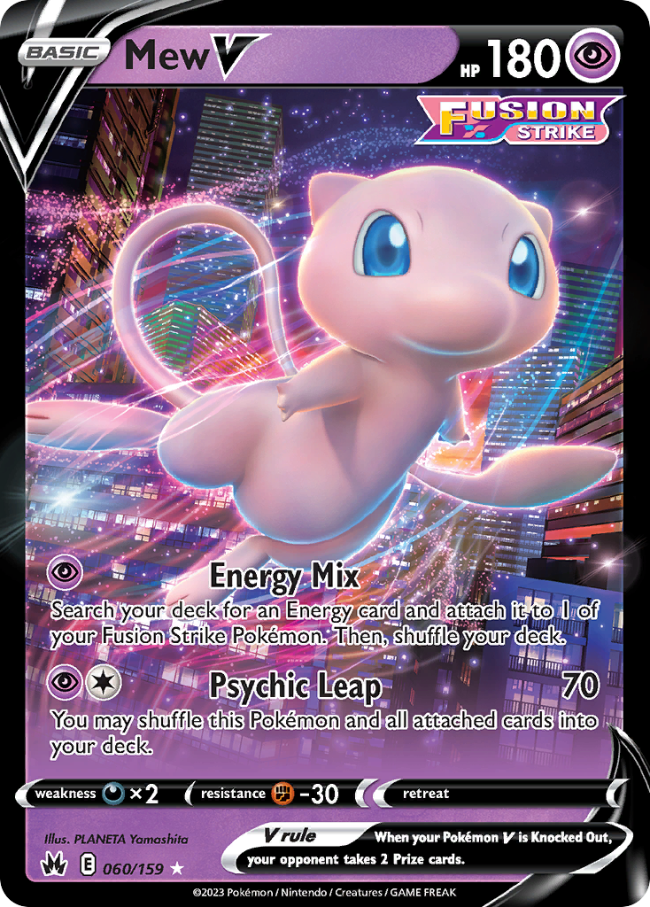 Mew V — illustrated card
