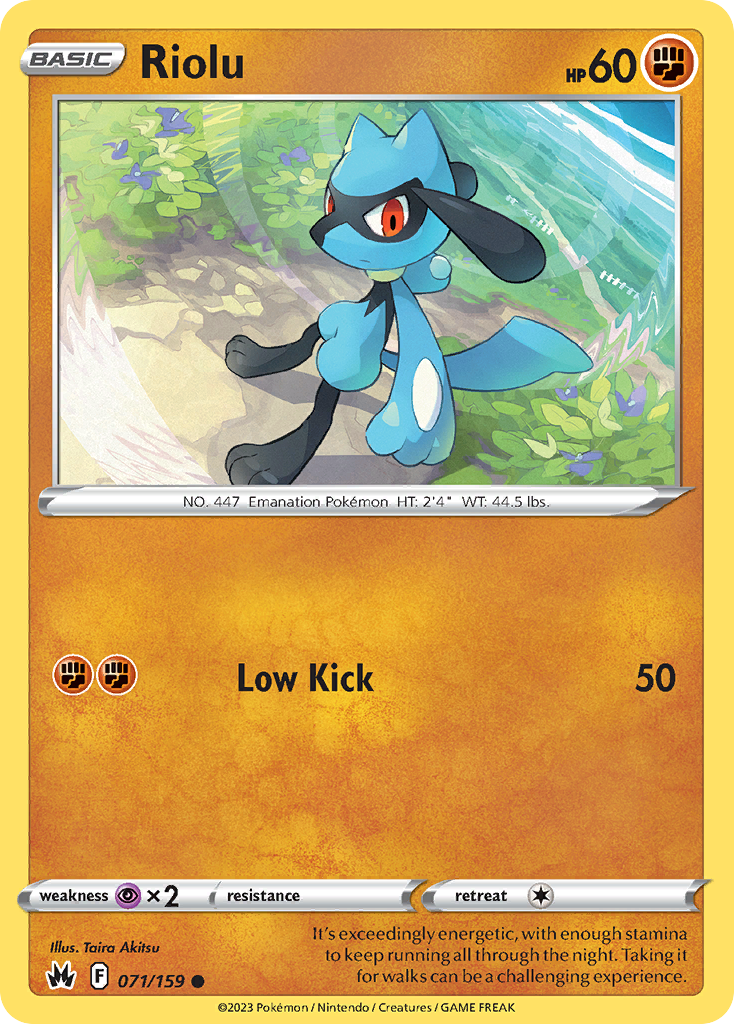 Riolu — illustrated card
