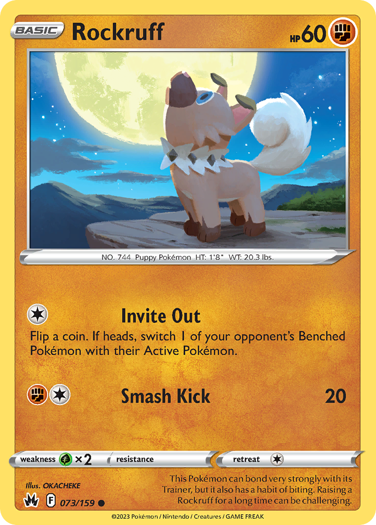 Rockruff — illustrated card