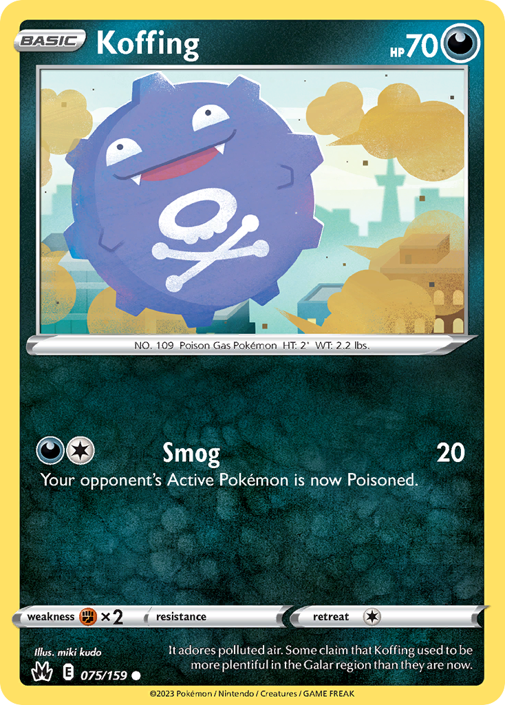 Koffing — illustrated card