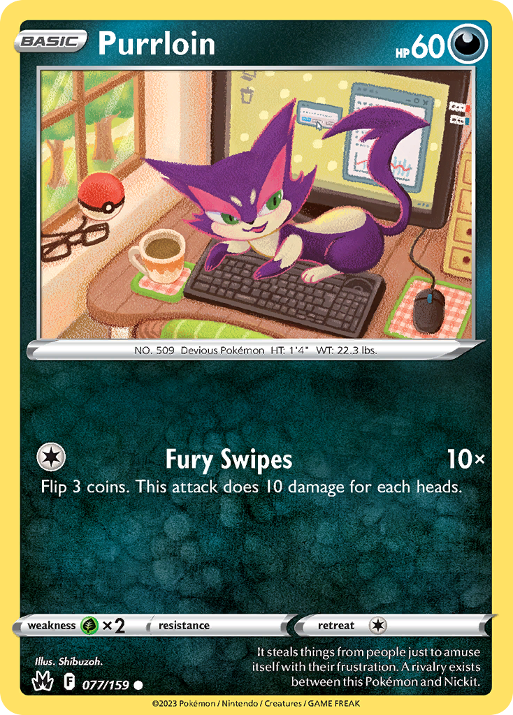 Purrloin — illustrated card
