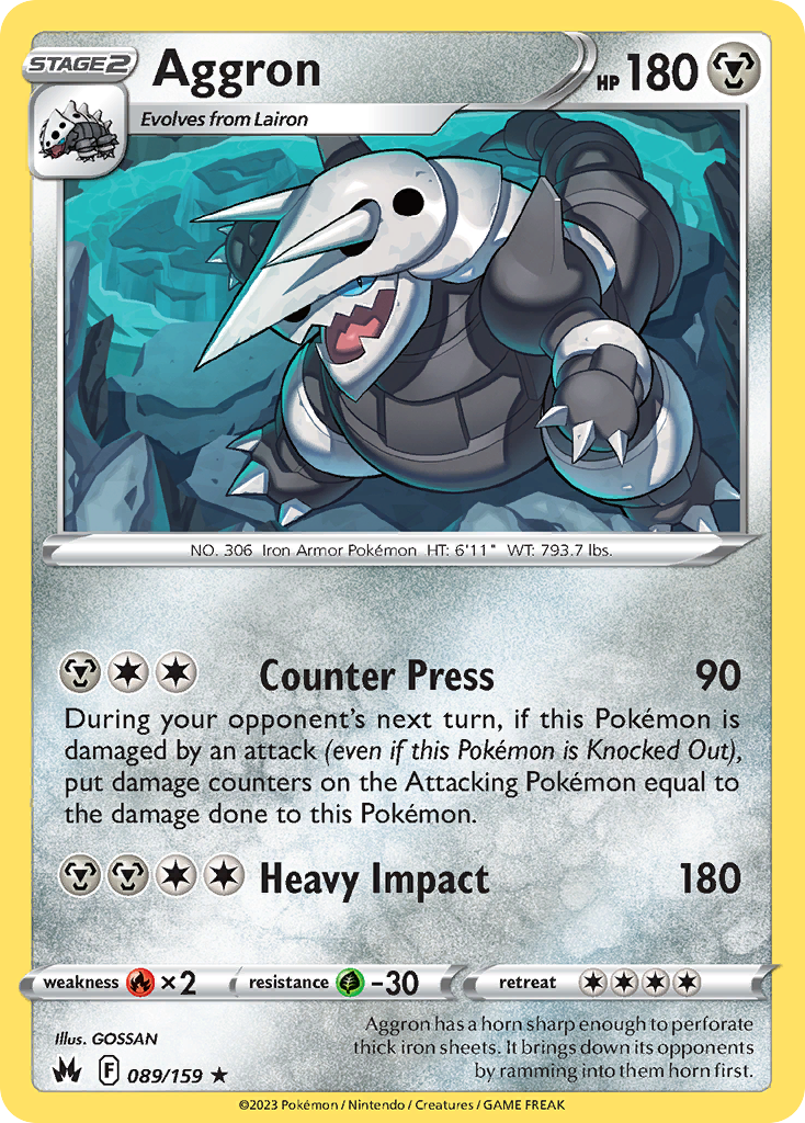 Aggron — illustrated card