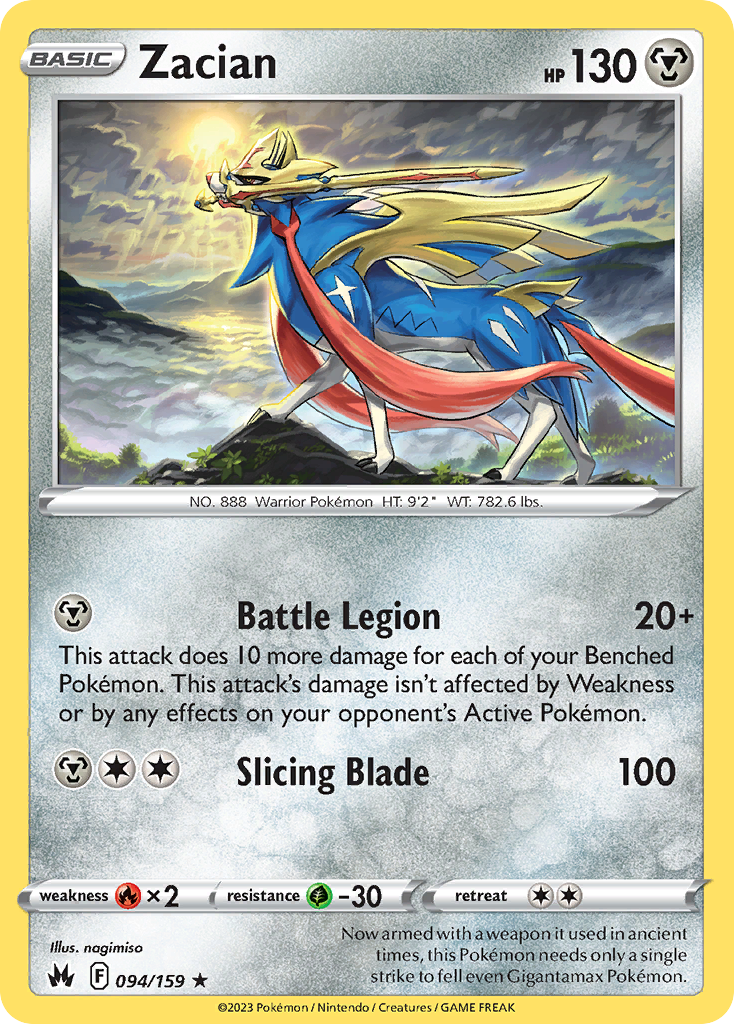 Zacian — illustrated card