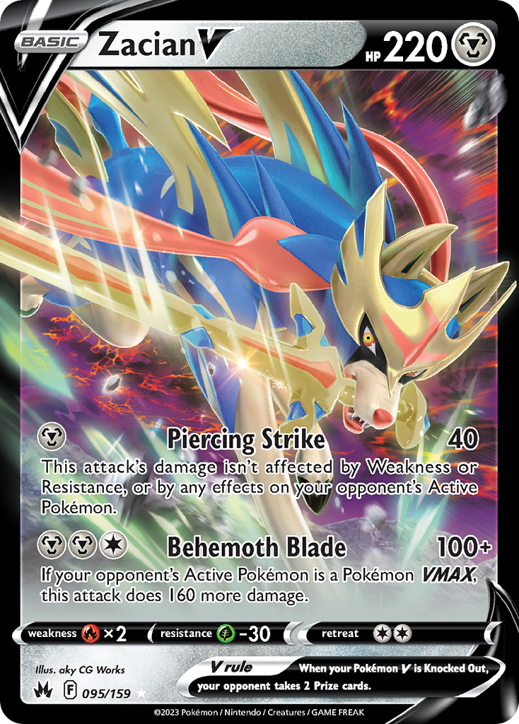 Zacian V — illustrated card