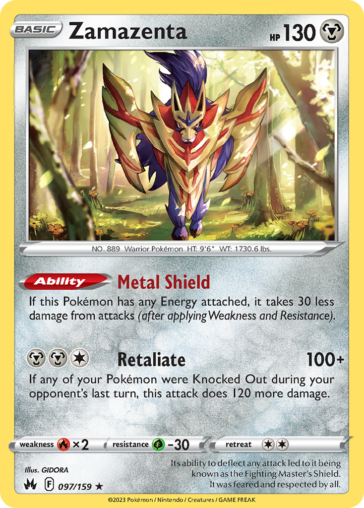 Zamazenta — illustrated card