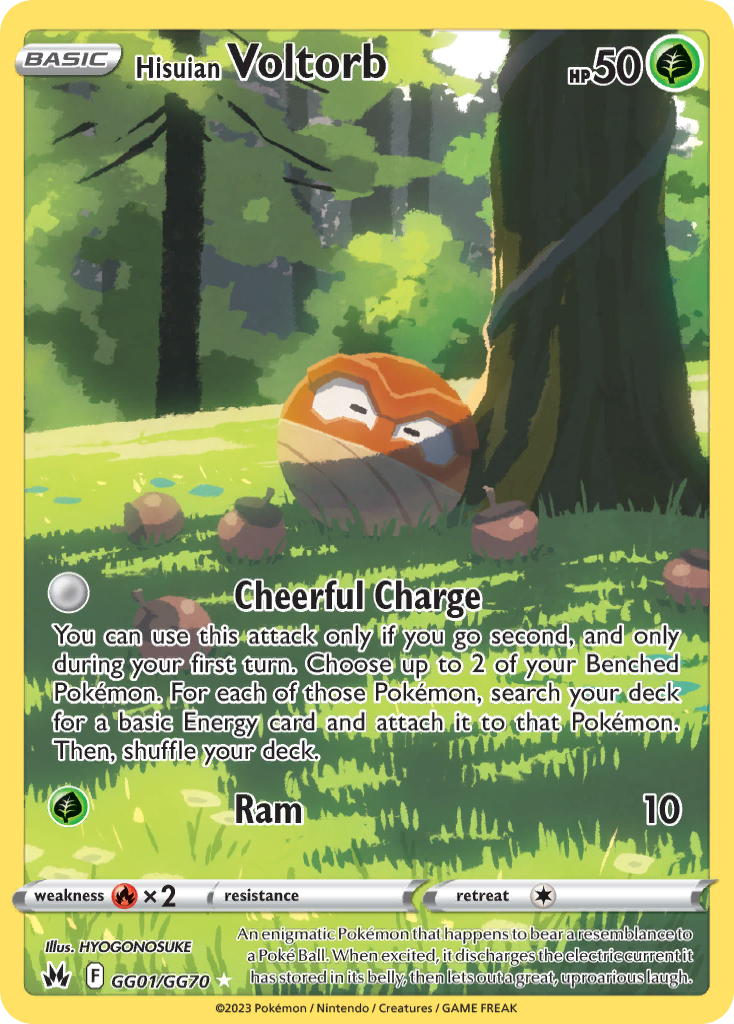 Hisuian Voltorb — illustrated card