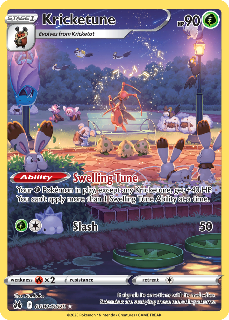 Kricketune — illustrated card