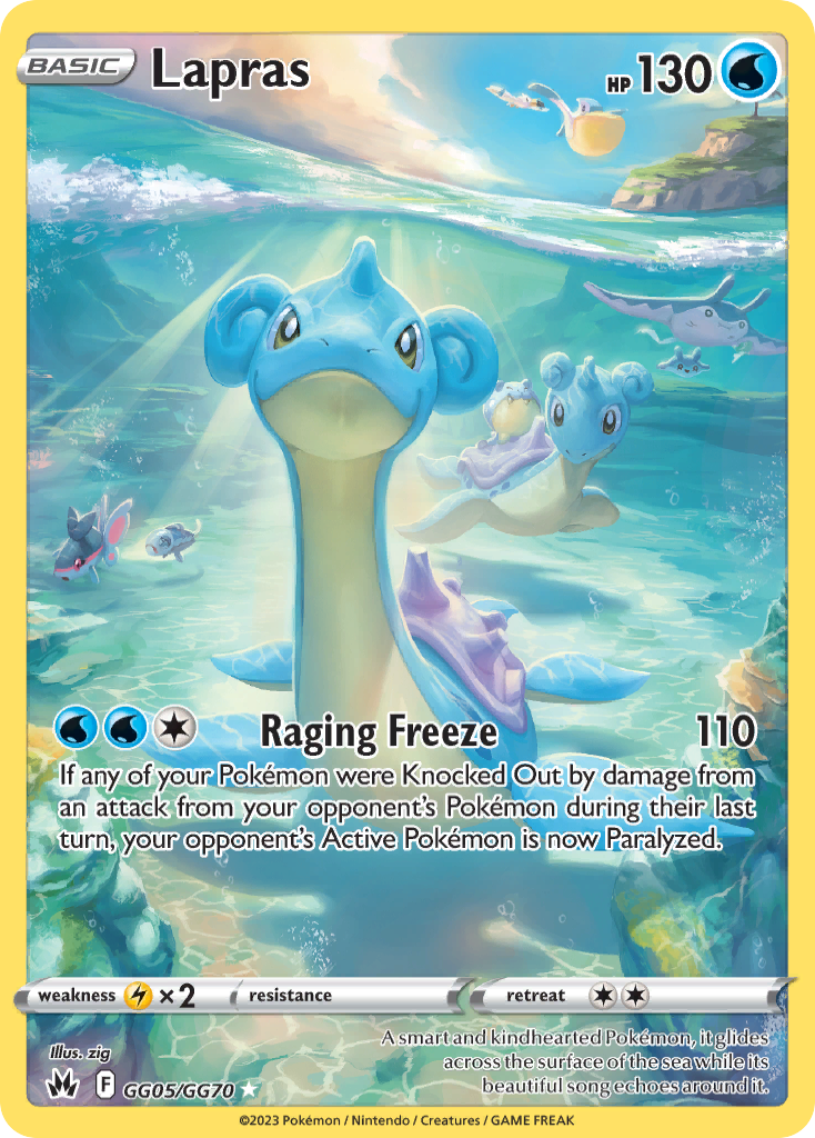 Lapras — illustrated card
