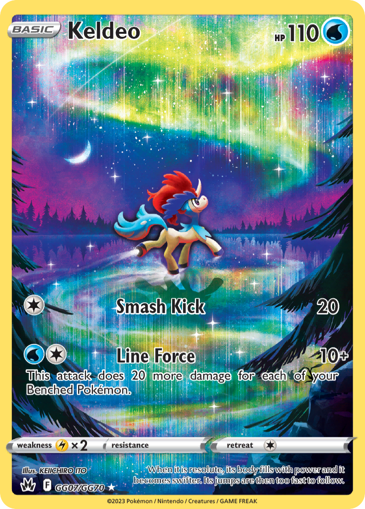 Keldeo — illustrated card