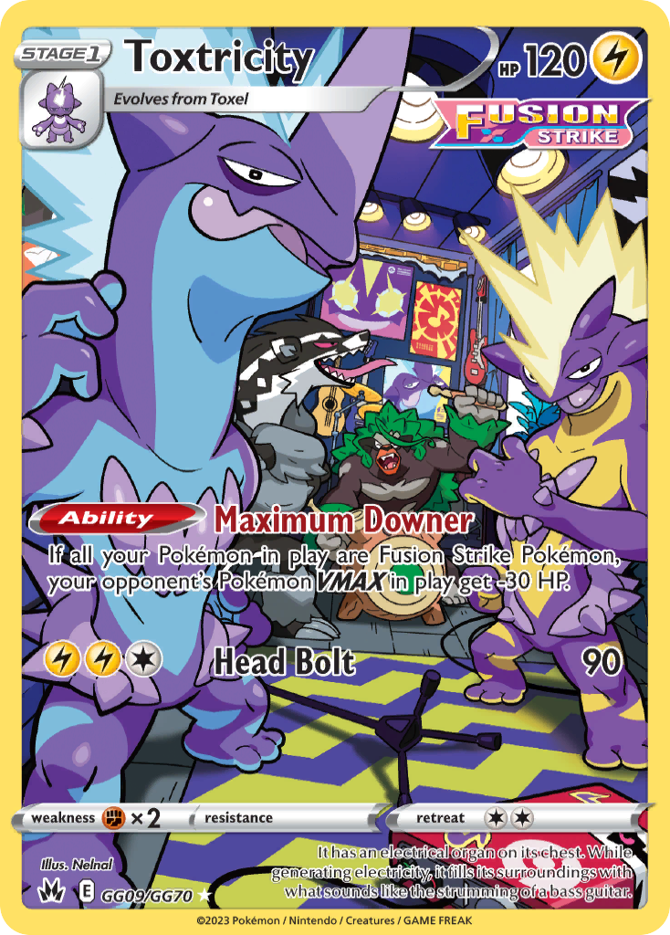 Toxtricity — illustrated card