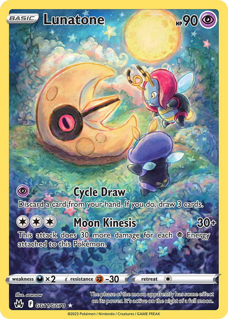 Lunatone — illustrated card