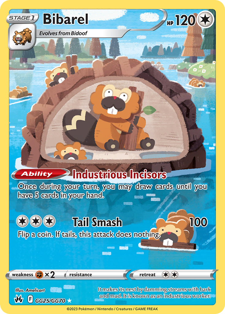 Bibarel — illustrated card