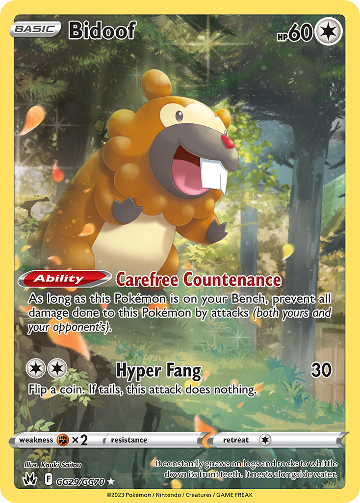 Bidoof — illustrated card