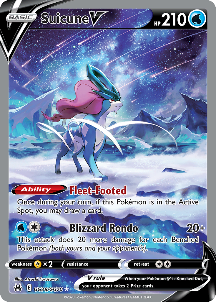 Suicune V — illustrated card
