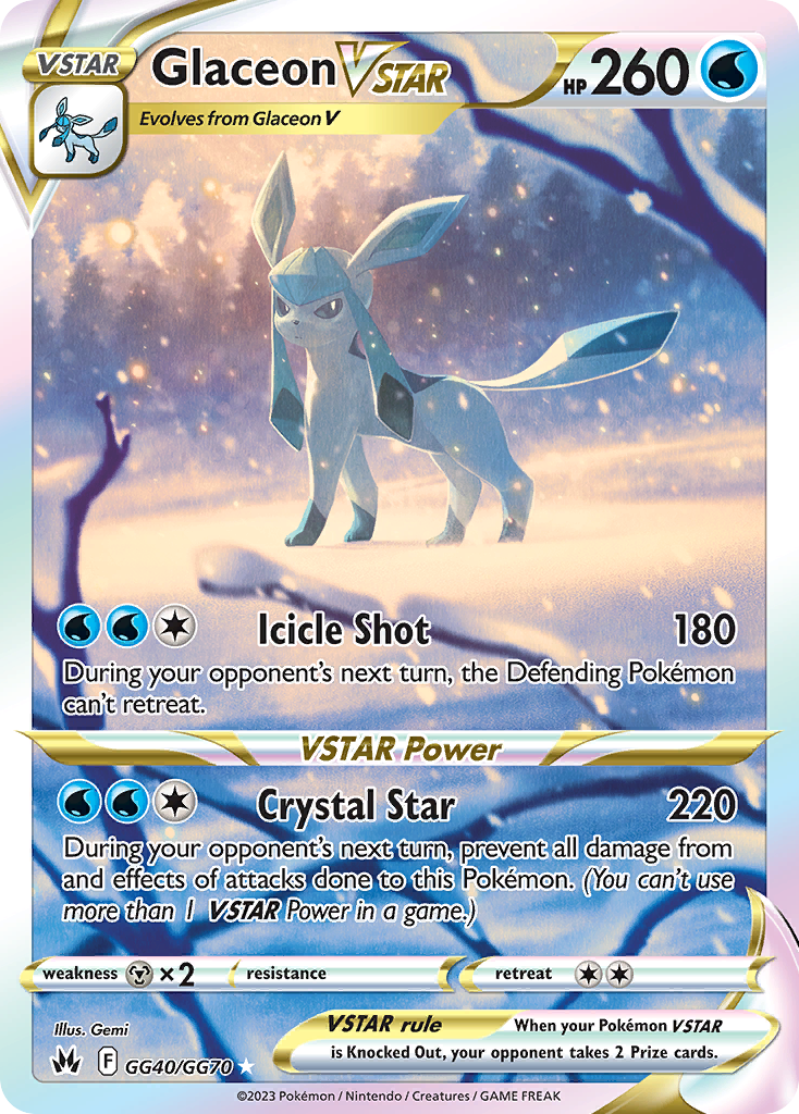 Glaceon VSTAR — illustrated card