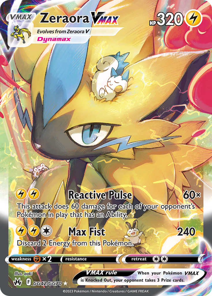 Zeraora VMAX — illustrated card