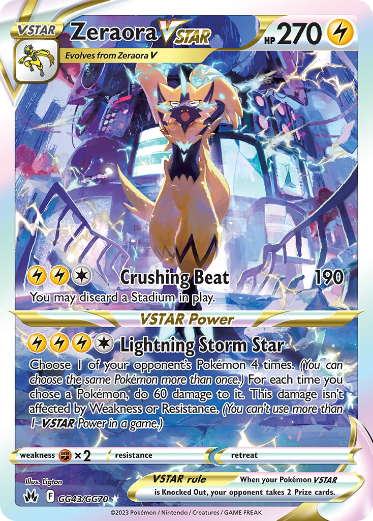 Zeraora VSTAR — illustrated card