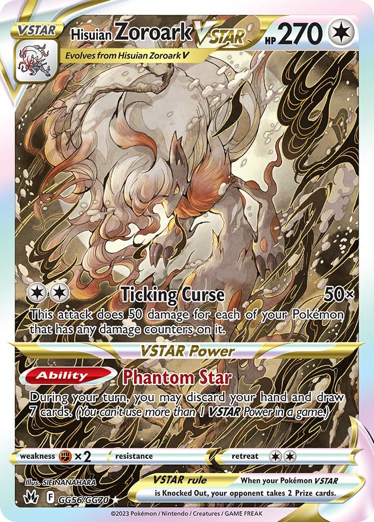 Hisuian Zoroark VSTAR — illustrated card