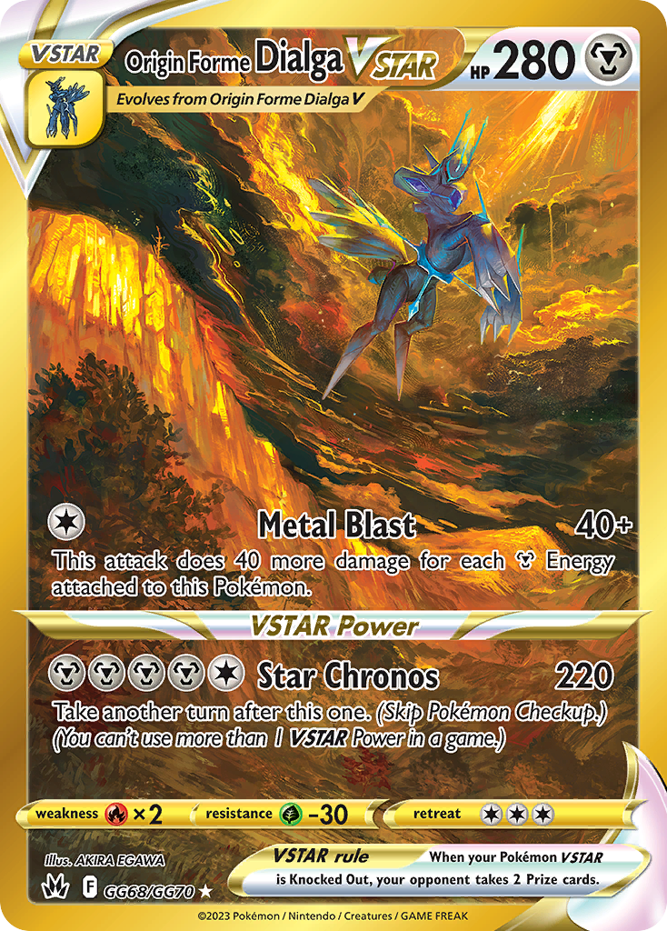 Origin Forme Dialga VSTAR — illustrated card