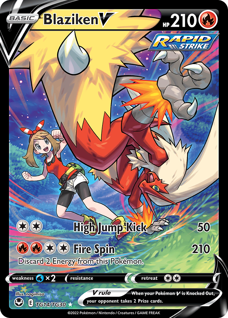 Blaziken V — illustrated card