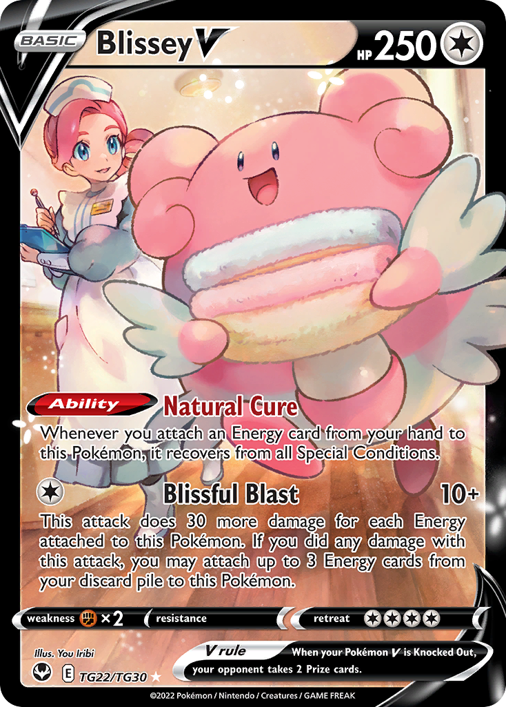 Blissey V — illustrated card