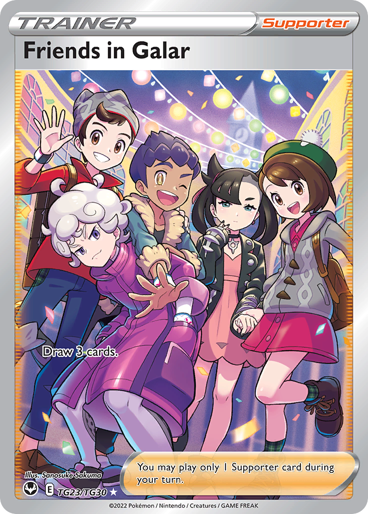 Friends in Galar — illustrated card