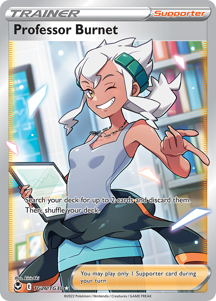 Professor Burnet — illustrated card