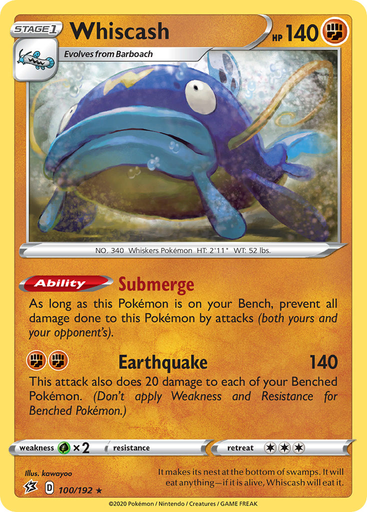 Whiscash — illustrated card