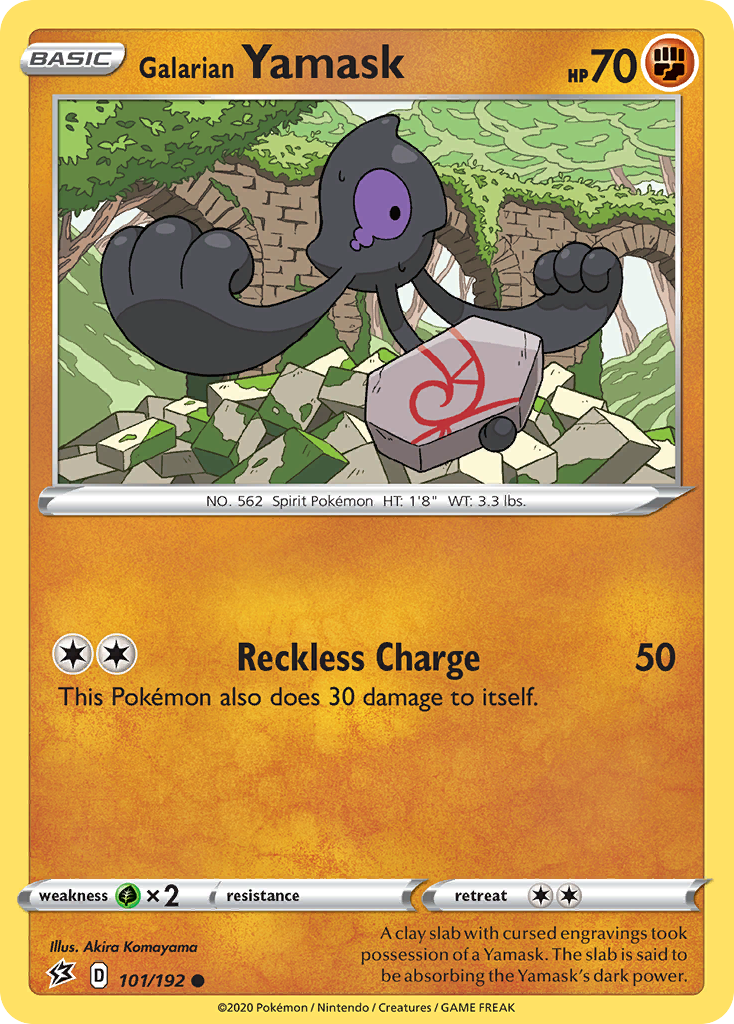 Galarian Yamask — illustrated card