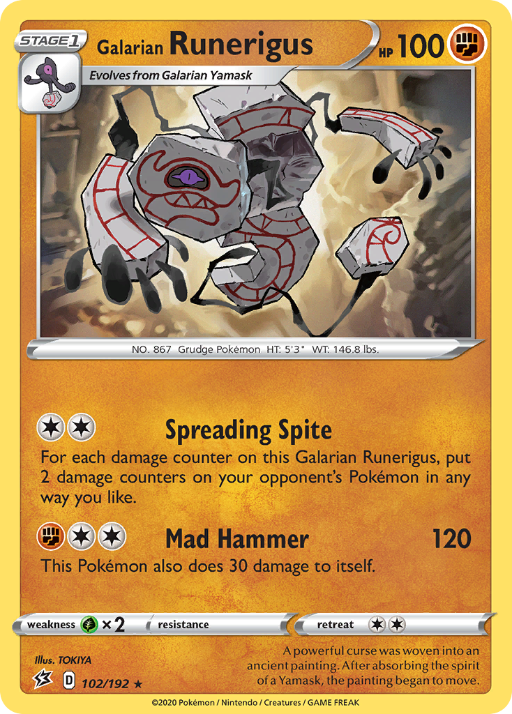 Galarian Runerigus — illustrated card