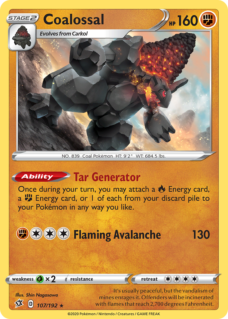 Coalossal — illustrated card