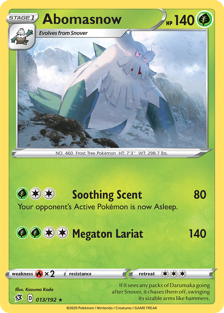 Abomasnow — illustrated card