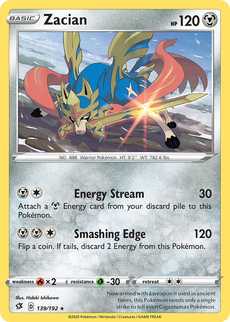 Zacian — illustrated card