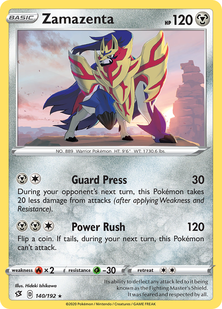 Zamazenta — illustrated card