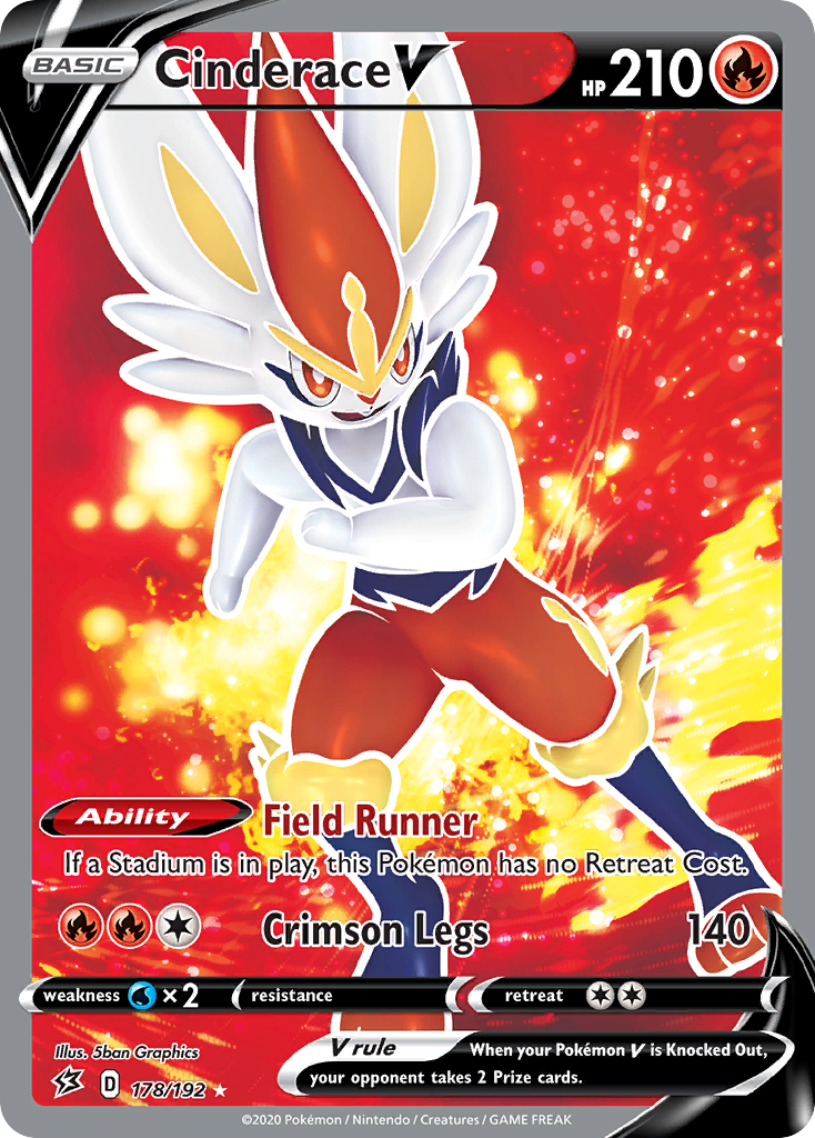 Cinderace V — illustrated card