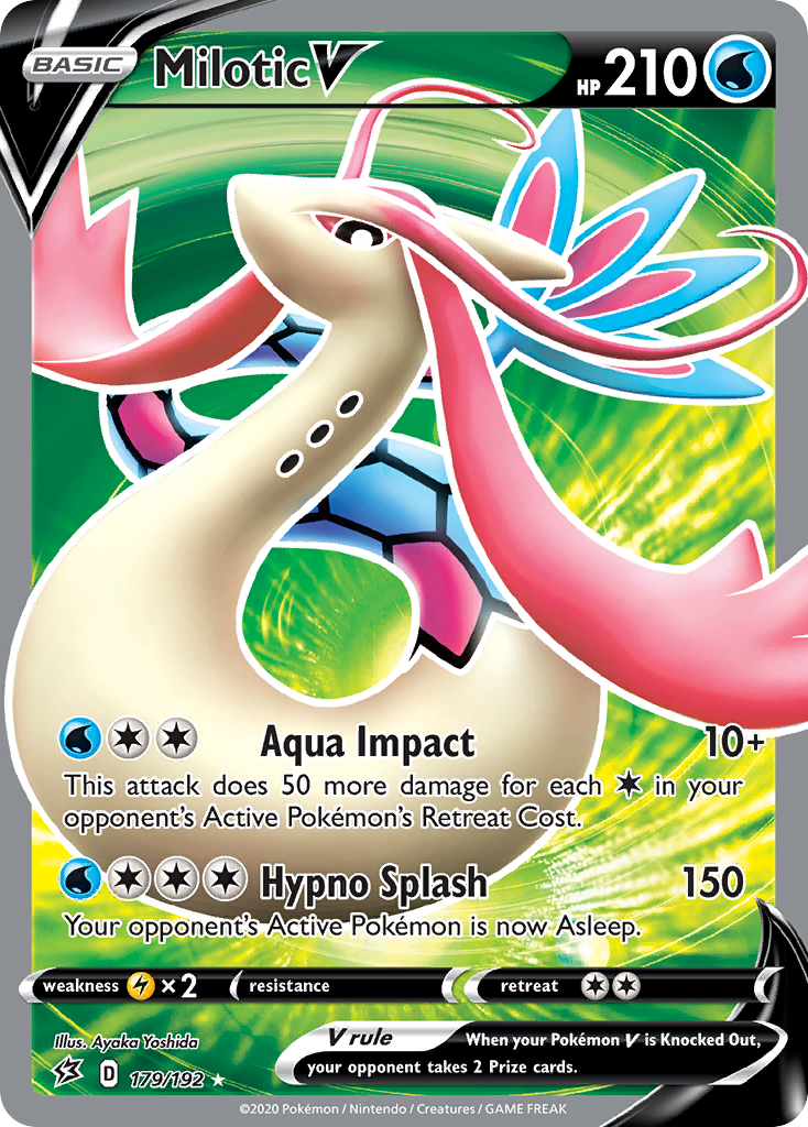 Milotic V — illustrated card