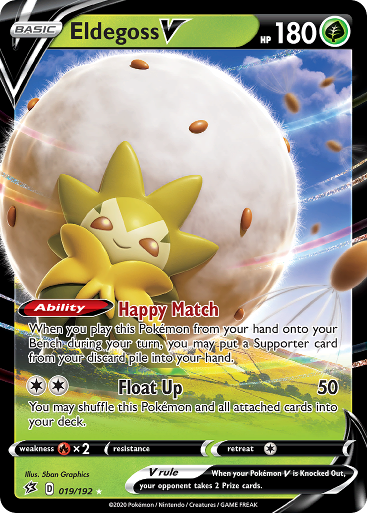 Eldegoss V — illustrated card