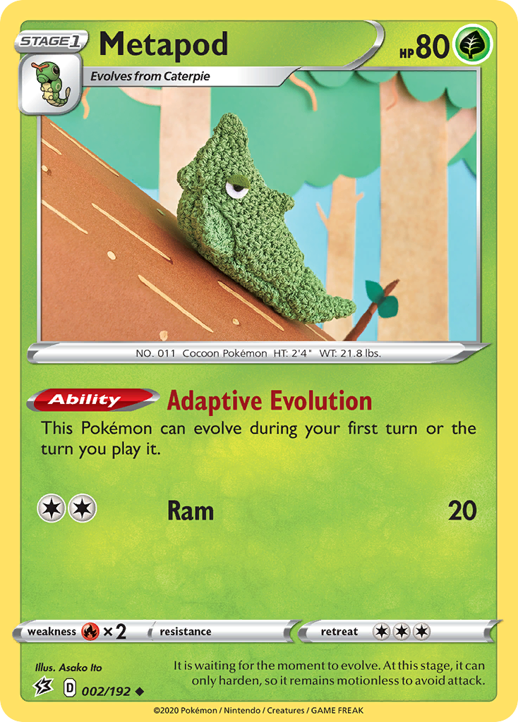 Metapod — illustrated card