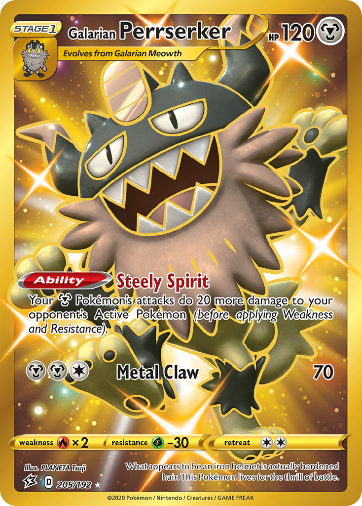 Galarian Perrserker — illustrated card