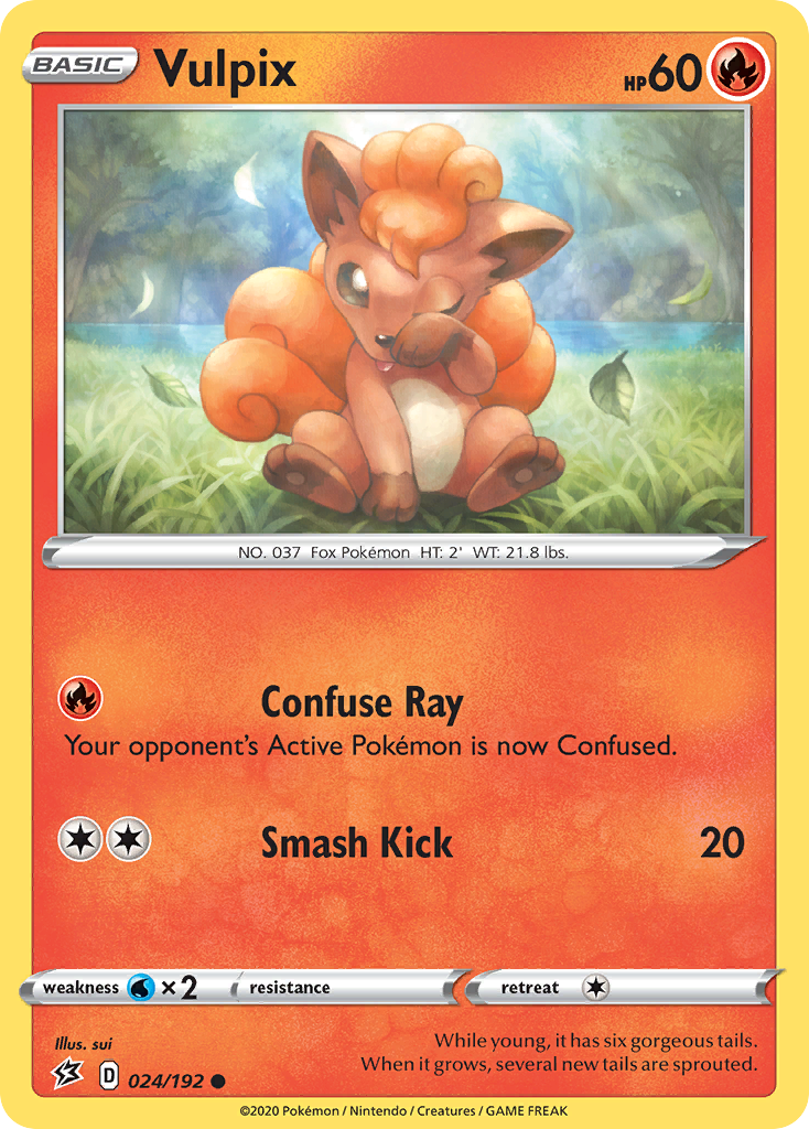 Vulpix — illustrated card