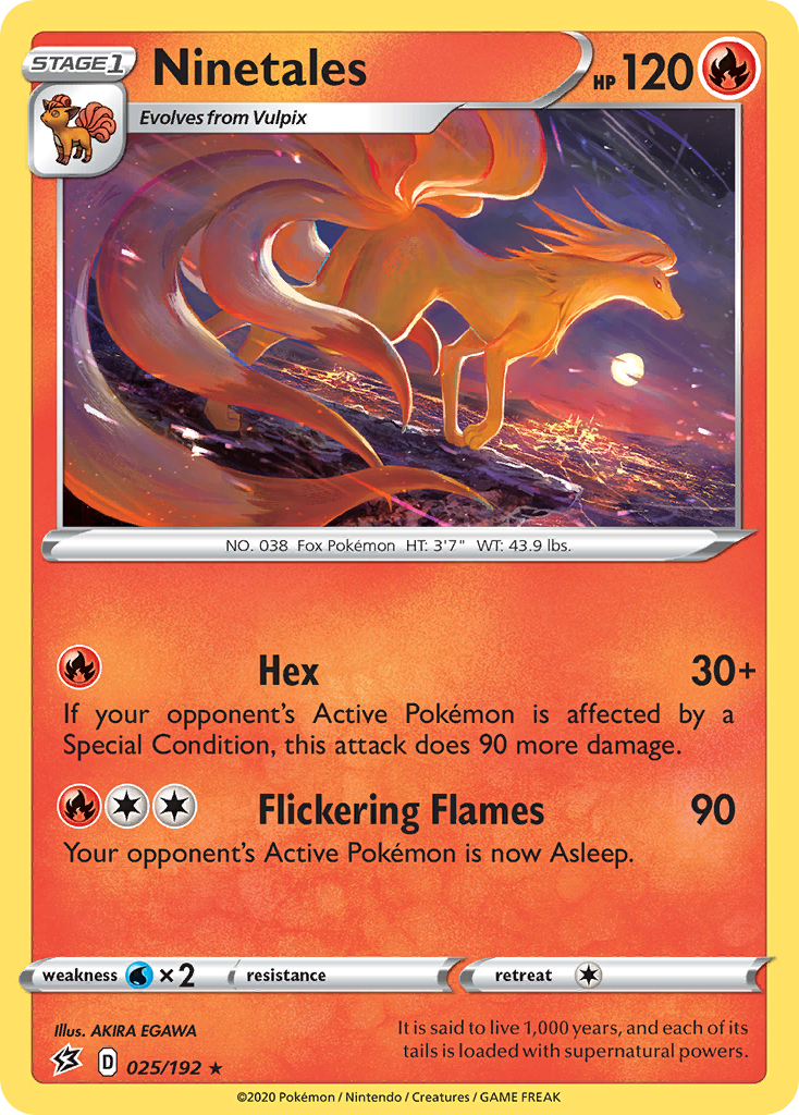 Ninetales — illustrated card