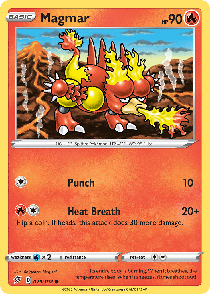 Magmar — illustrated card