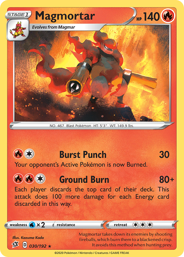 Magmortar — illustrated card