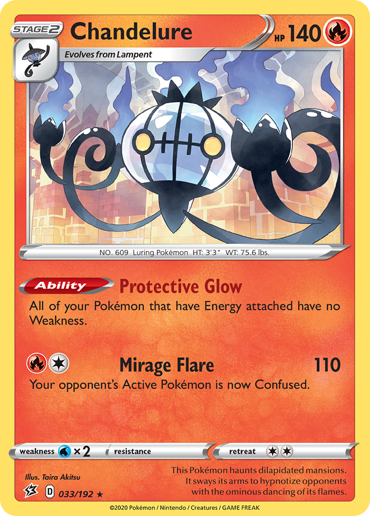 Chandelure — illustrated card