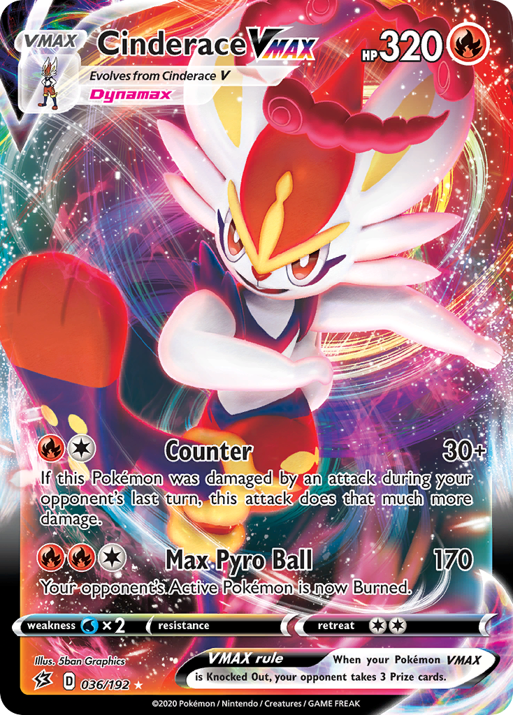 Cinderace VMAX — illustrated card