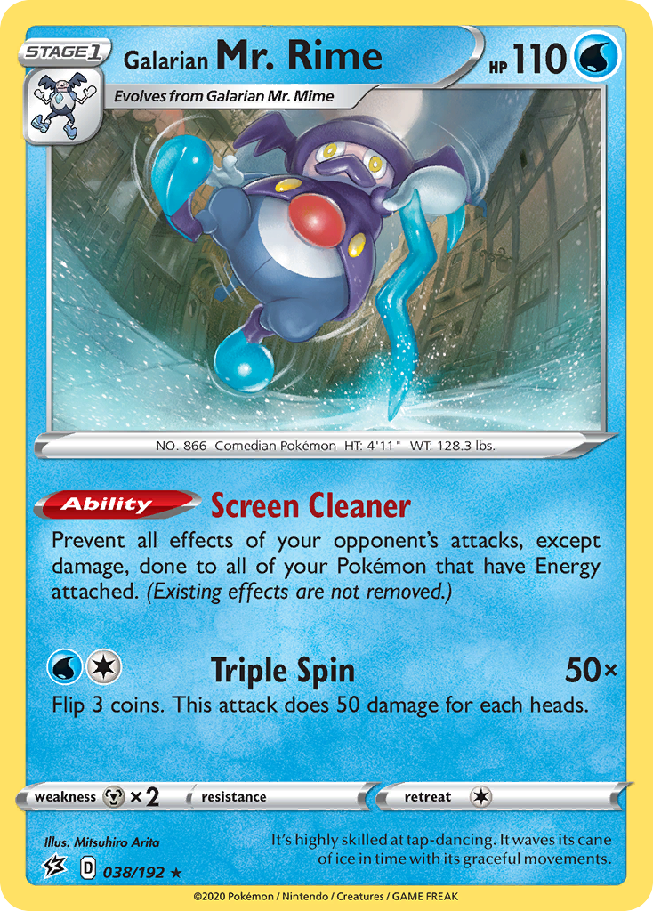 Galarian Mr. Rime — illustrated card
