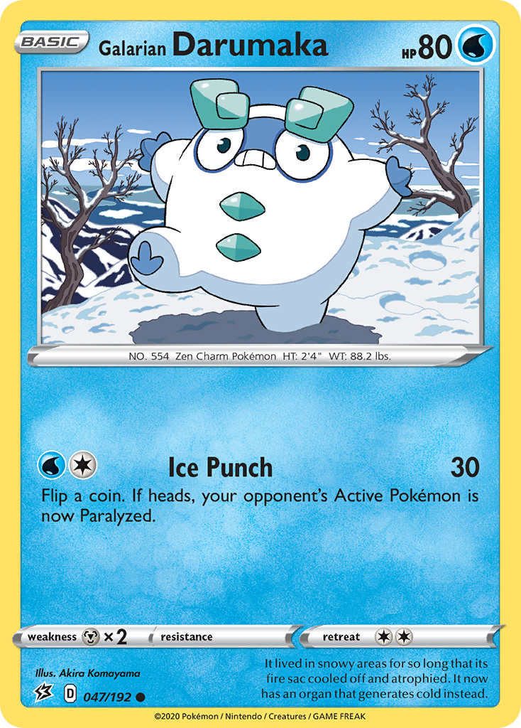 Galarian Darumaka — illustrated card