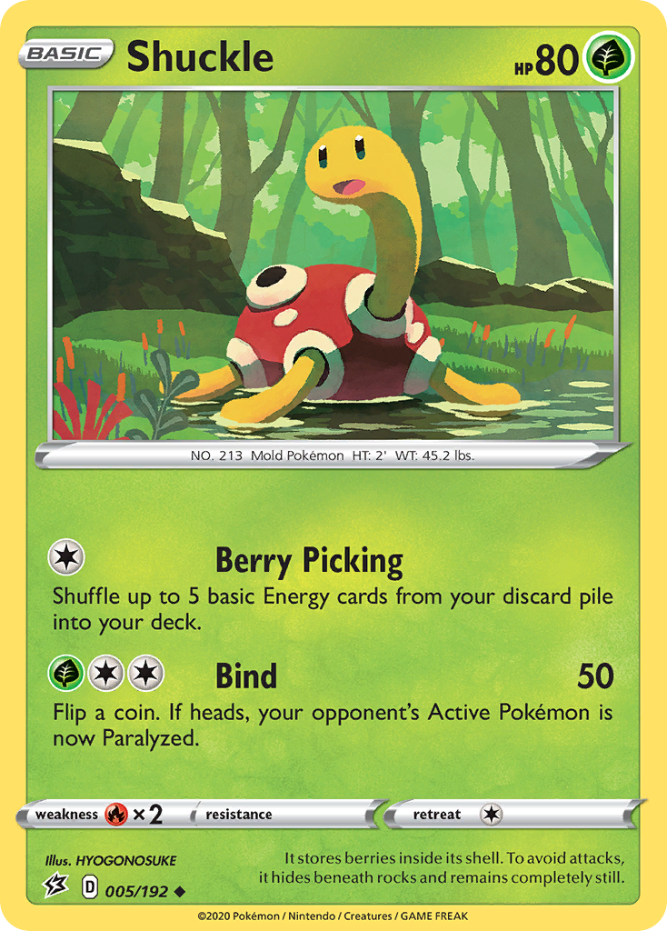 Shuckle — illustrated card