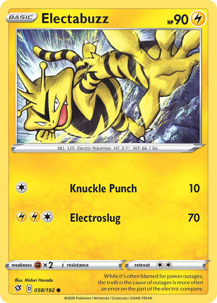 Electabuzz — illustrated card